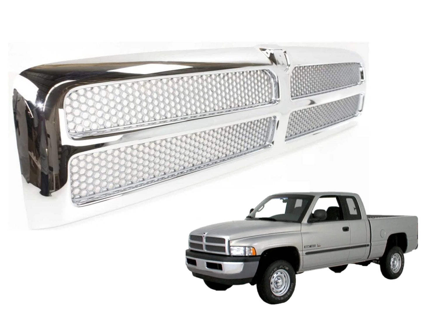 Dodge Ram Grille 1994-2002 (Chrome)